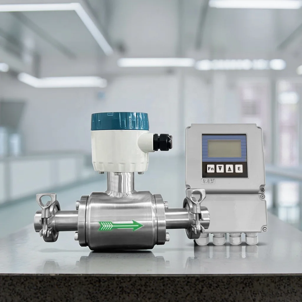 KFMH 0.5% Conductive Liquid Water System Milk Flow Meters Separated Type Electromagnetic Flow Meter
