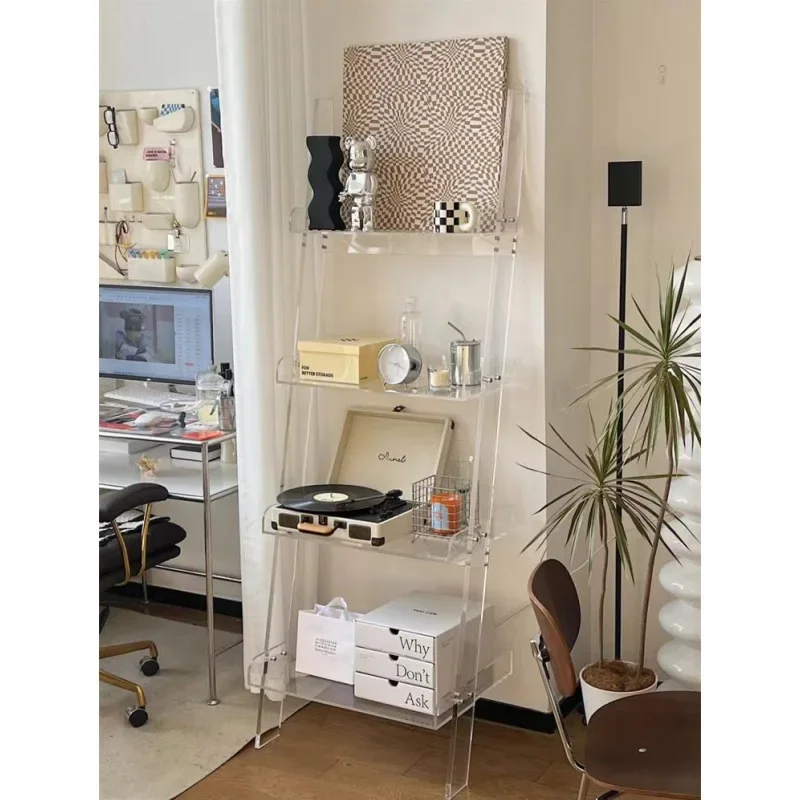living room home minimalist style floor rack simple picture book storage display magazine rack
