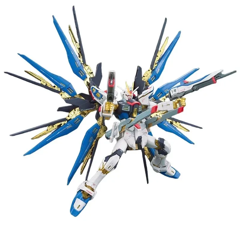 【Op voorraad】Bandai Echt RG 1/144 STRIKE FREEDOM GUNDAM Anime Action Figure Robot Collectible Assembly Model Speelgoed Gift Kinderen