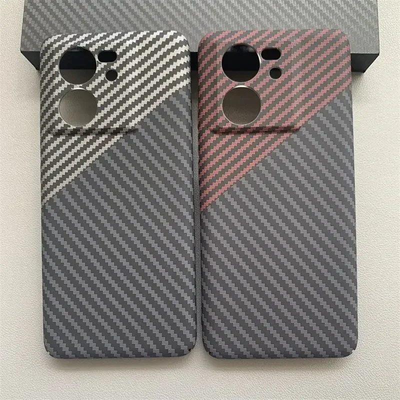 ل Xiaomi Mi 13T Pro حافظة من ألياف الكربون الصلبة سليم واقية الغطاء الخلفي حالات ل Xiaomi mi13T 13T Pro غطاء كامل الهاتف قذيفة