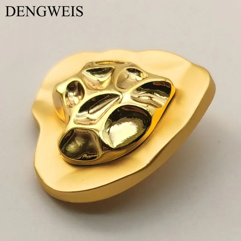 18/23 mm modische herzförmige goldene Metallknöpfe für Herren- und Damenbekleidung, Nähzubehör, DIY handgefertigte Nähknöpfe – Detail 3