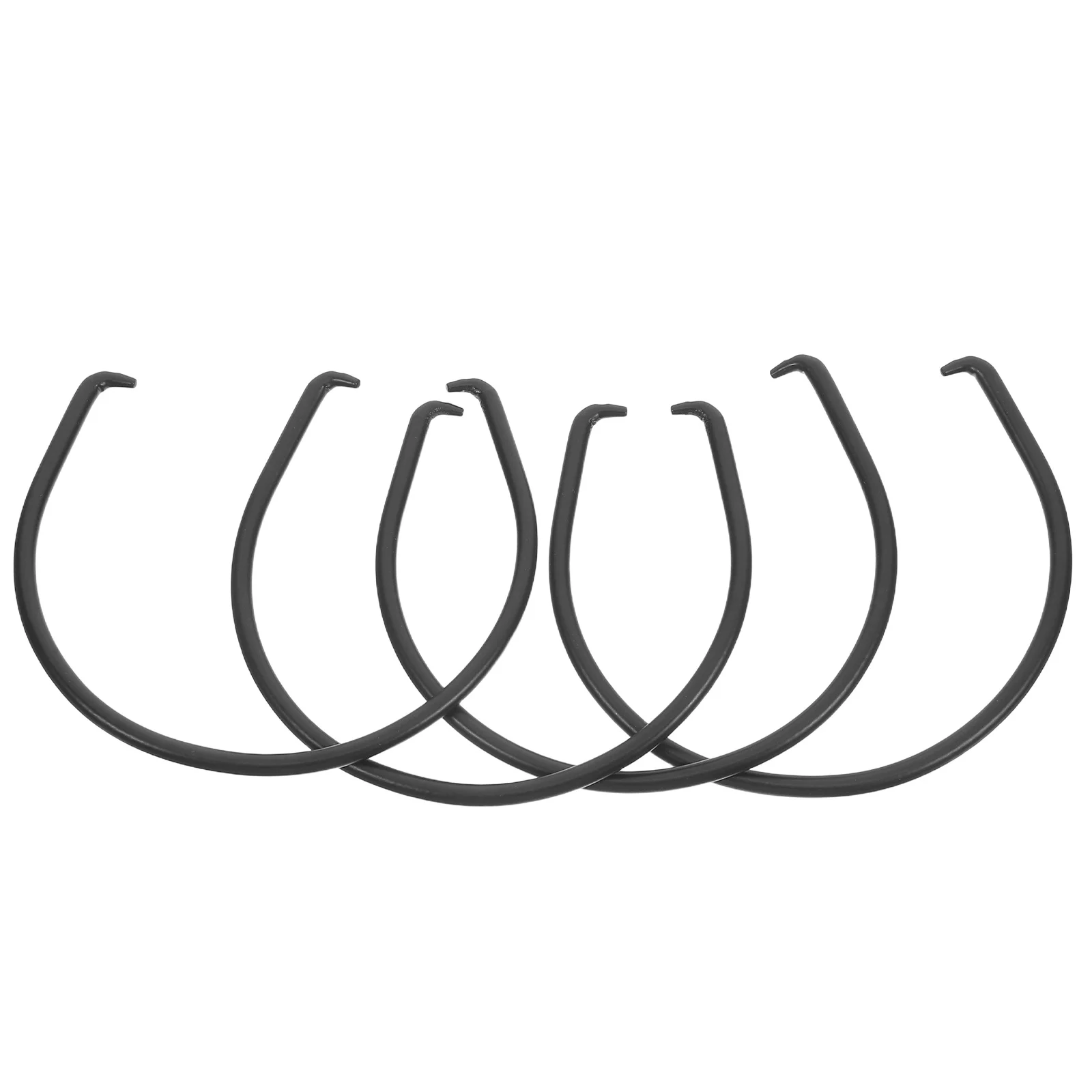 

4Pcs Ceramic Teapot Replacement Handles Matte Black Comfortable Round Grip Anti Slip Kettle Handle for Chinese Tea Sets