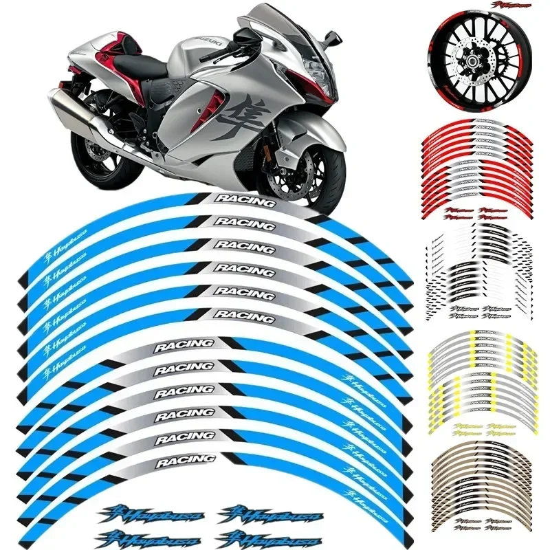 For Motorcycle Motor Parts Contour Wheel Decoration Decal Sticker - F Suzuki Hayabusa GSXR 1300