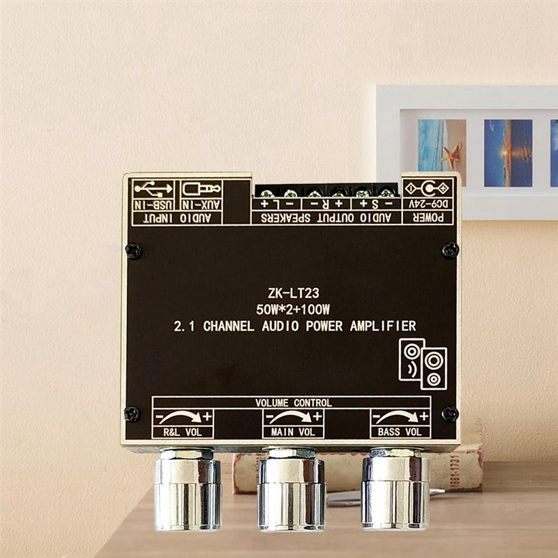 ZK-LT23 5.1Bluetooth Power Amplifier Board With Short Circuit Protection For Sound Box