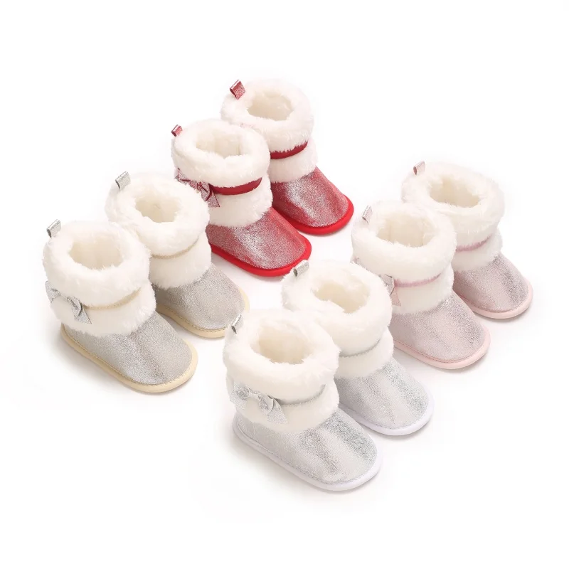 Newborn Baby Warm Winter Snow Boots Soft Sided Suitable for 0-18 Months Old Cozy Infant Footwear for Cold Weather