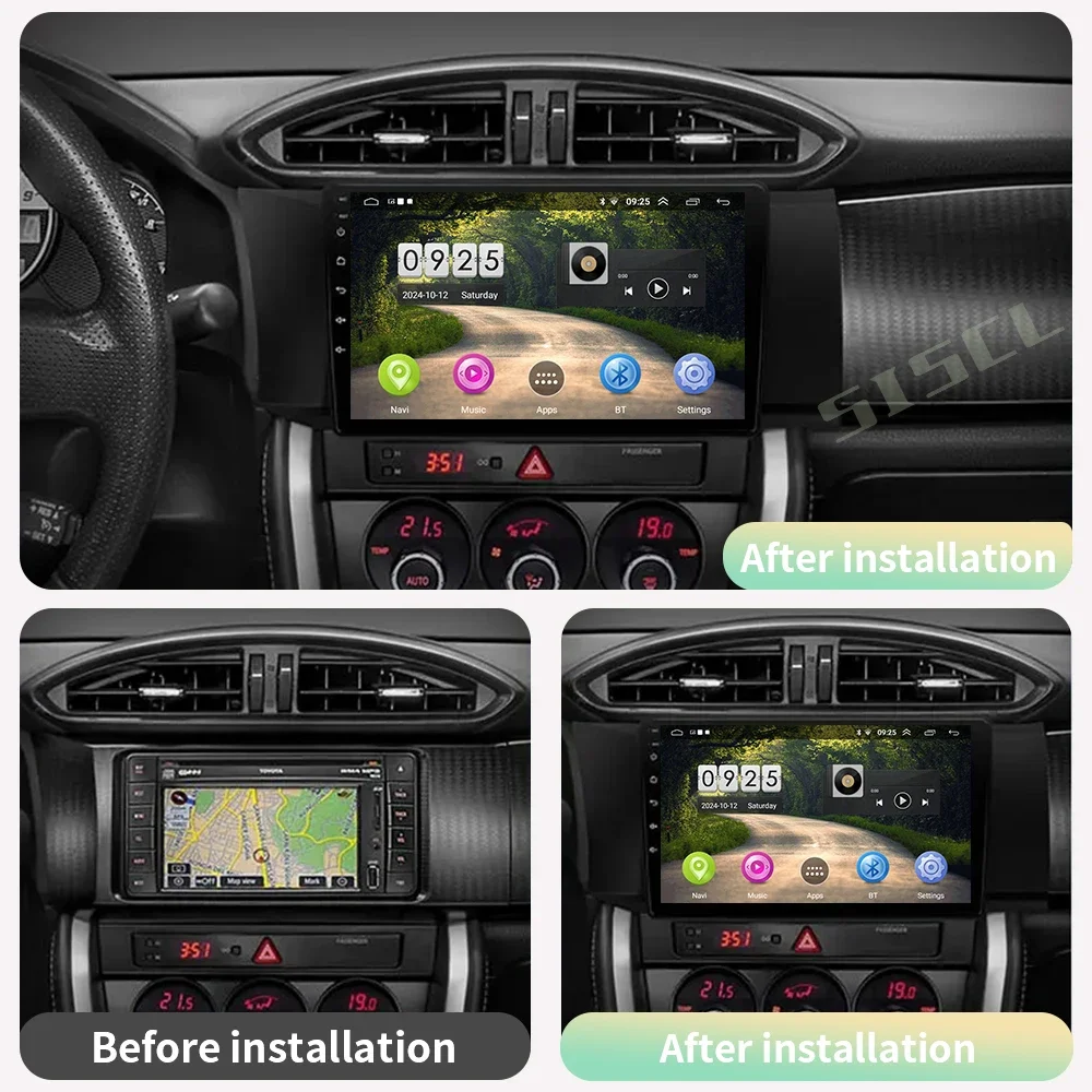 For Toyota GT 86 For Subaru BRZ 2012 - 2016 IPS Screen Car Radio Audio Multimedia Player Wireless Carplay Auto 4G LTE Android 13