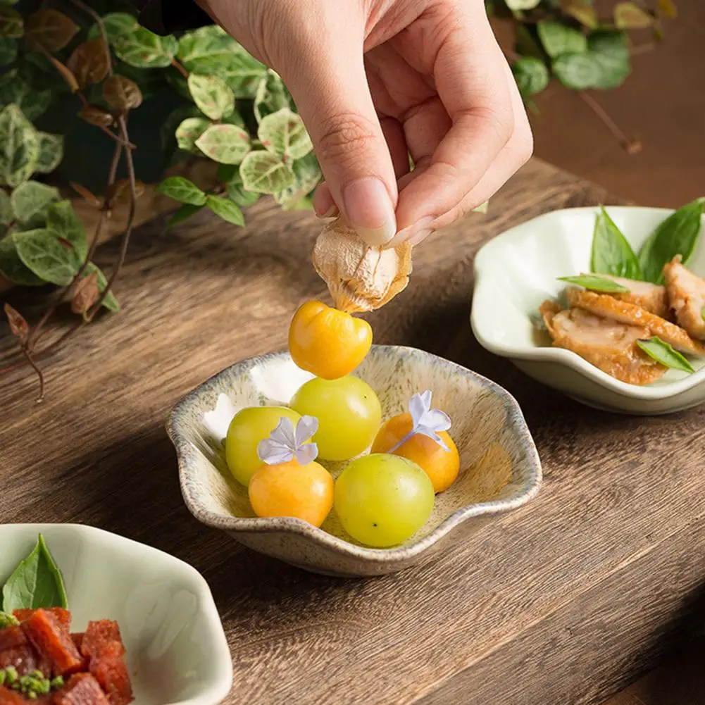 Beauty Ceramics Sauce Dish Japanese Samll Seasoning Plates Bowl Table Service Soy Vinegar Sushi Dishes Hot Pot Dipping Wholesale