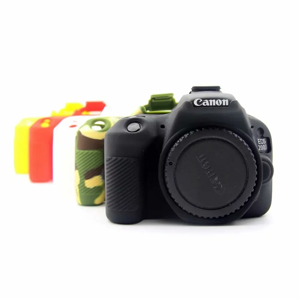 

Silicone Rubber Case Cover For Canon 600D 650D 700D 80D 800D 200D 1500D 1300D 77D 70D 7D2 6D 5D3 5D4 6D2 DSLR Camera bag