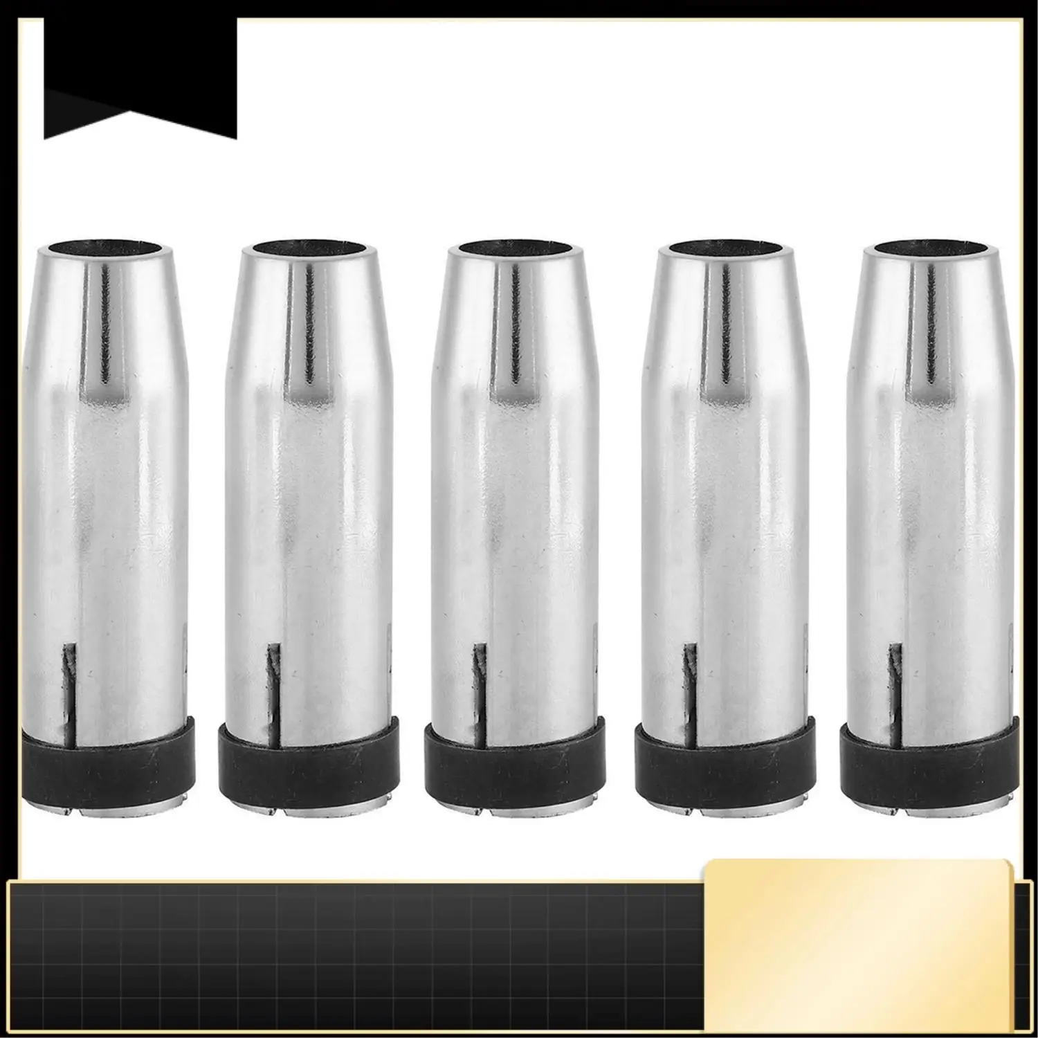 Piezas de repuesto de boquilla de Gas de 5 uds para soplete de soldadura MIG MB 24KD-N37R