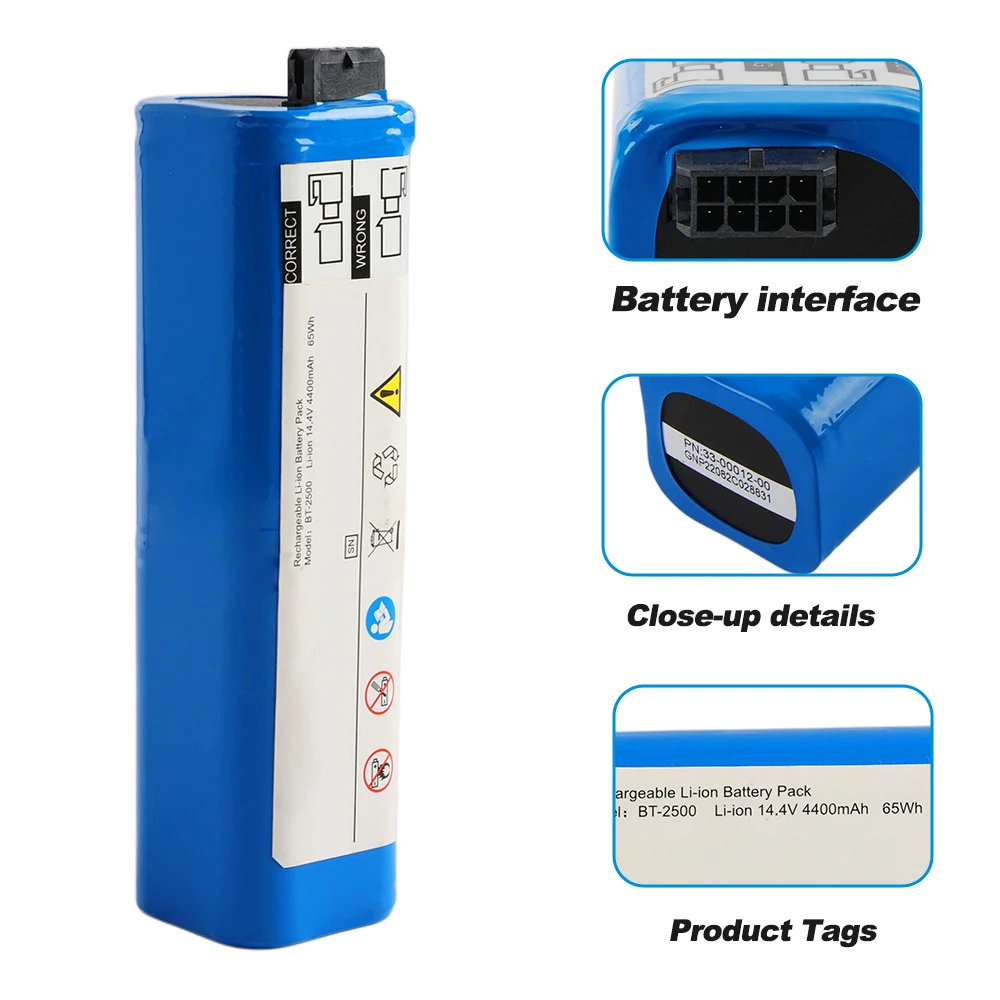 BT-2500 Ersatzakku für Chison Site Site ~Rite*80 Ultraschallgerät, 14,4 V, 4400 mAh/65 Wh. – Detail 3