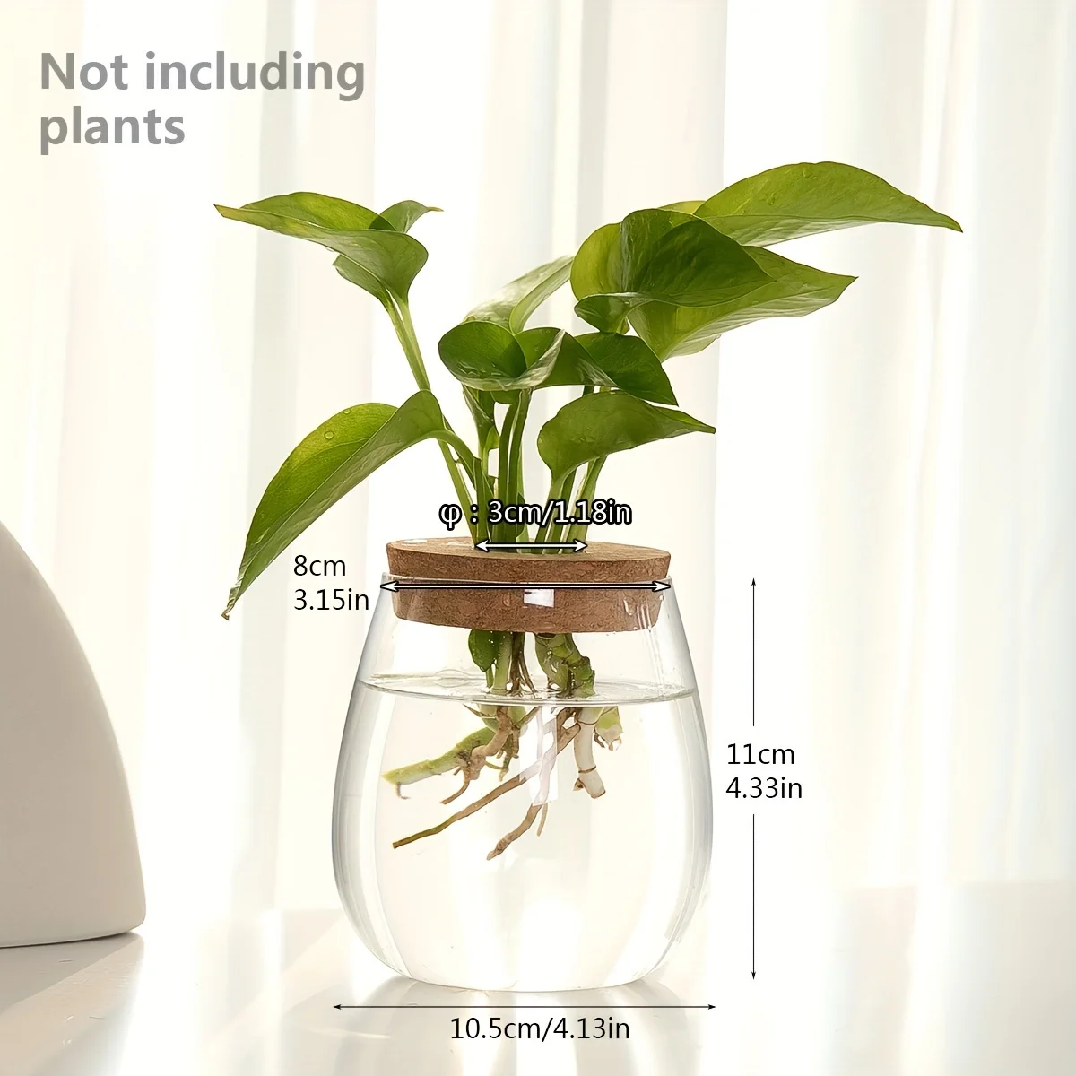 NONE 1pc, Glas Pflanzer Vermehrung station Vase Rack Tischplatte Hydro ponik Pflanzen Stecklinge Büro Home Dekoration 5