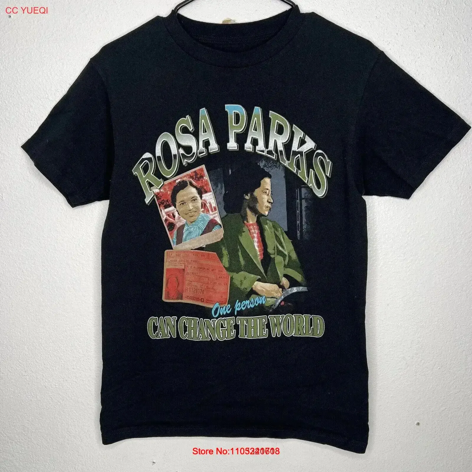 Rosa Parks Rap T Shirt One Person Can Change The World Size Small vintage Washed graphic Versatile Soft designer clothes Casual