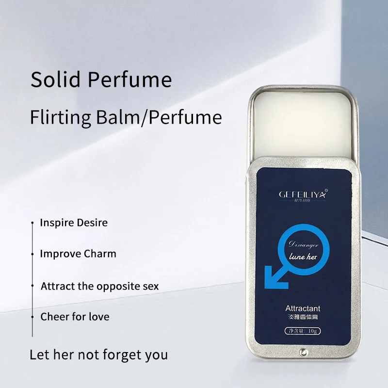 Portable Men And Women Pheromone Cologne Solid Perfume Long-lasting Natural Fragrance Deodorant Pocket Fragrance Balm Gift