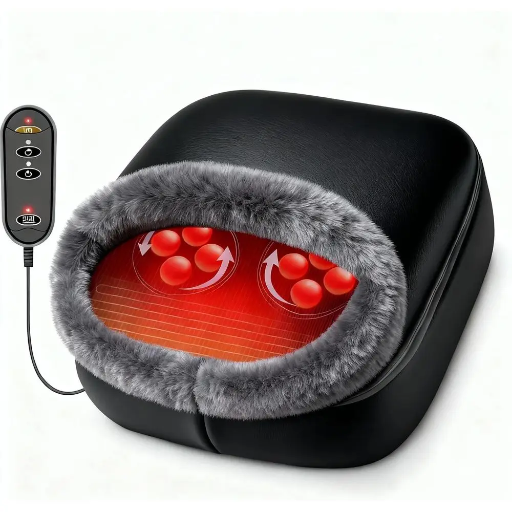 

Plantar Fasciitis Relief Shiatsu Foot Massager, HSA-Approved Heated Therapy for Neuropathy, Ideal Gift for Men & Women
