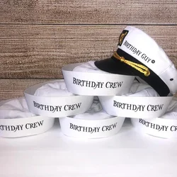 birthday guy captain hat Nautical Sailor Sail boat yacht skipper cruise men’s 30th 40th 50th 60th birthday party decoration gift
