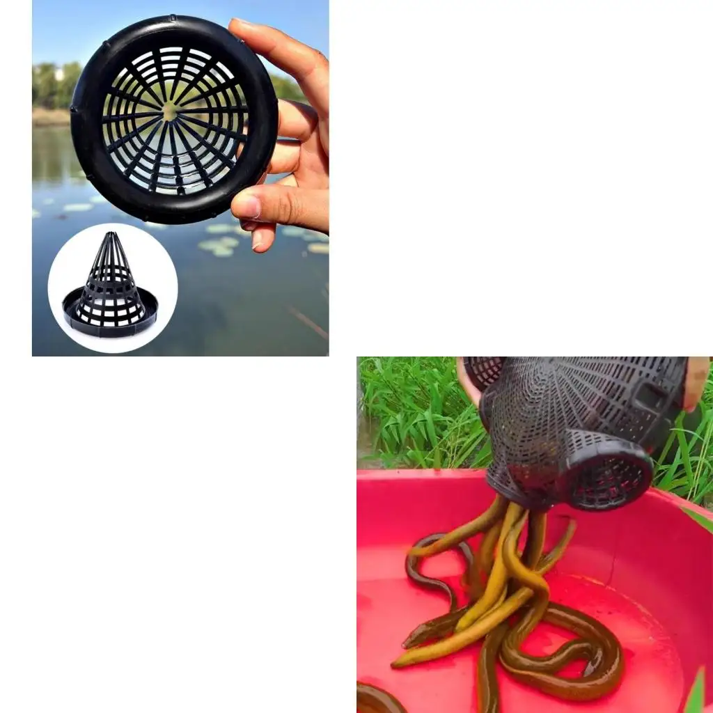 Q39E Professional Lobsters Trap Fishing Cage Reusable Crabs Cage 3/6/8 Hole Catcher Net Eel Cage Crabs Loach Catching Basket