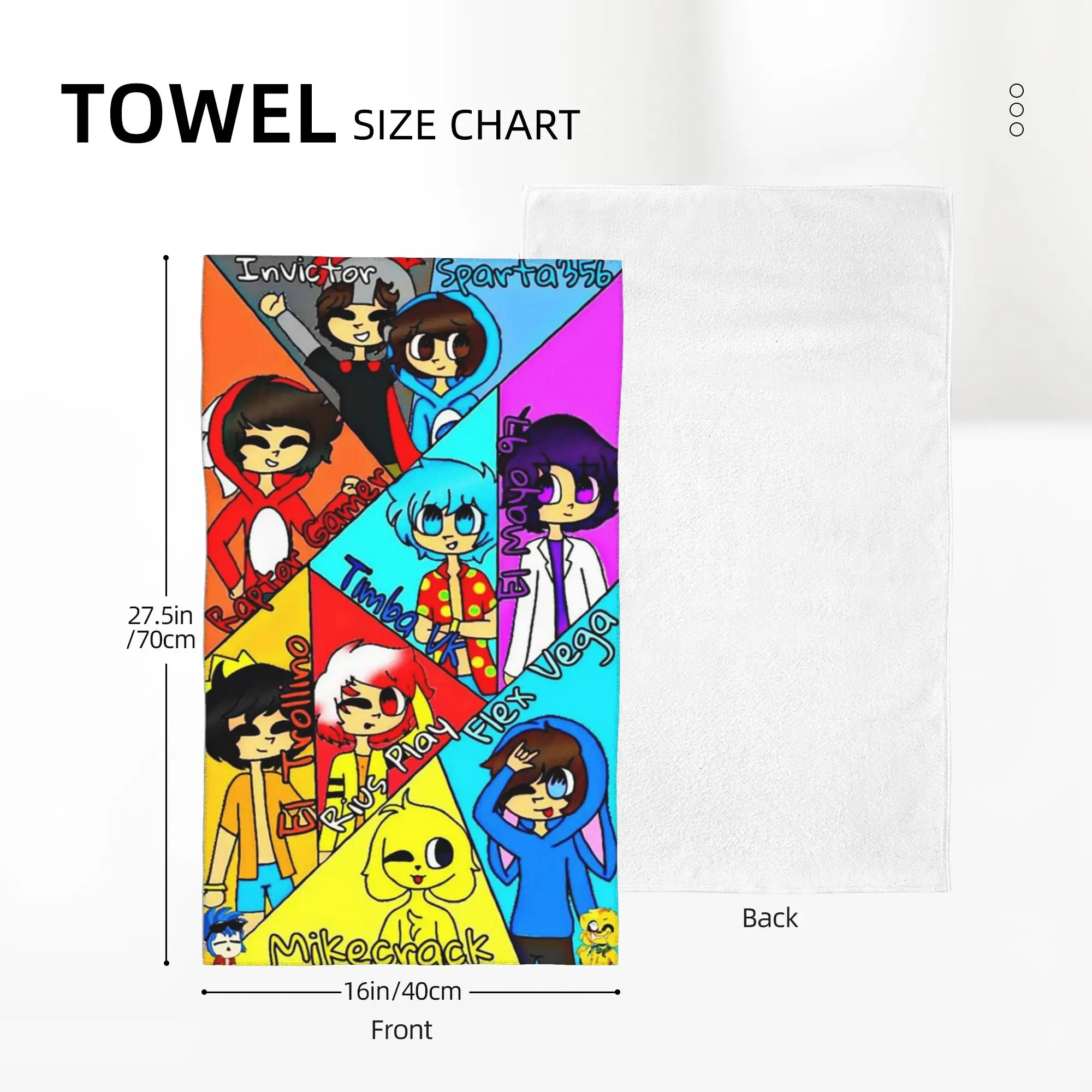 Custom Compas Family Soft Face Towel Quick Dry Pool Bath Cotton Towels Absorbent Quick