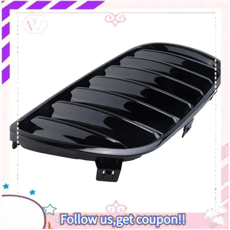 

Easy To Use 1Pair Shiny Black Front Grille Bumper Kidney Grille Parts Component For BMW E83 X3 LCI Facelift 2007-2010