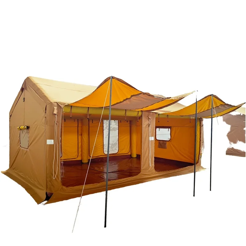 Custom Support OEM Durable Sturdy Quick Setup Windproof Waterproof Portable Inflatable Tent Camping
