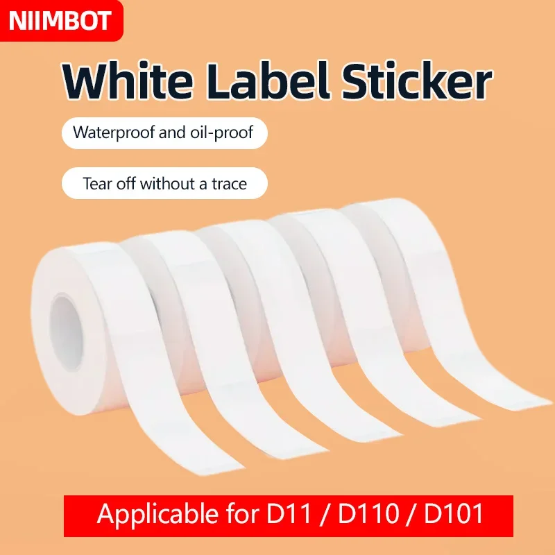 Niimbot กระดาษฉลากความร้อนแบบมีกาวในตัวขนาดเล็ก D11/D110/D101/H1, ป้ายราคา, สติ๊กเกอร์, สิ่งของ CLA สติ๊กเกอร์บาร์โค้ด