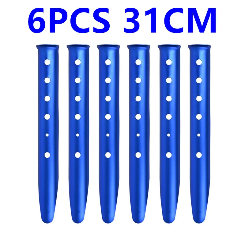 6X Sneeuw- en zandharingen - Aluminium U-vormige haringen Tentspijkers Lichtgewicht voor kamperen Wandelen Backpacken