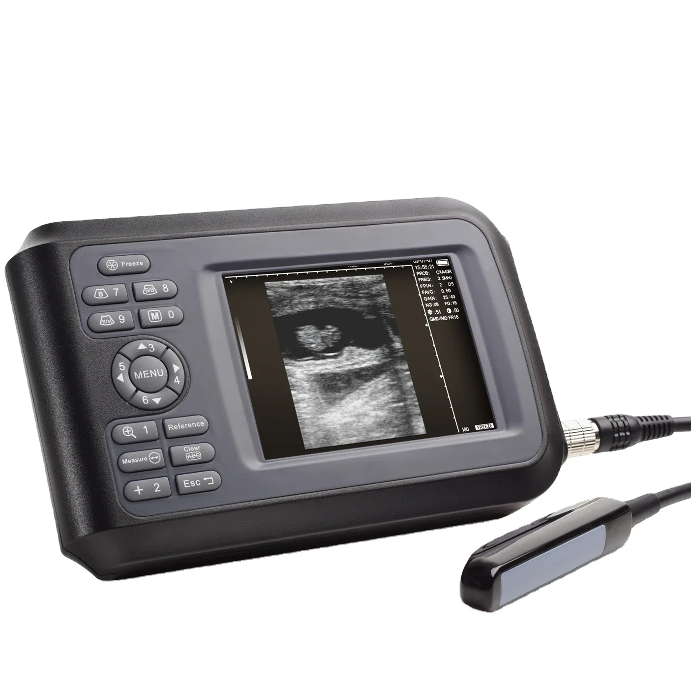 Handheld Veterinary Ultrasound Machine Portable Ultrasound for Bovine Equine with Rectal Probes