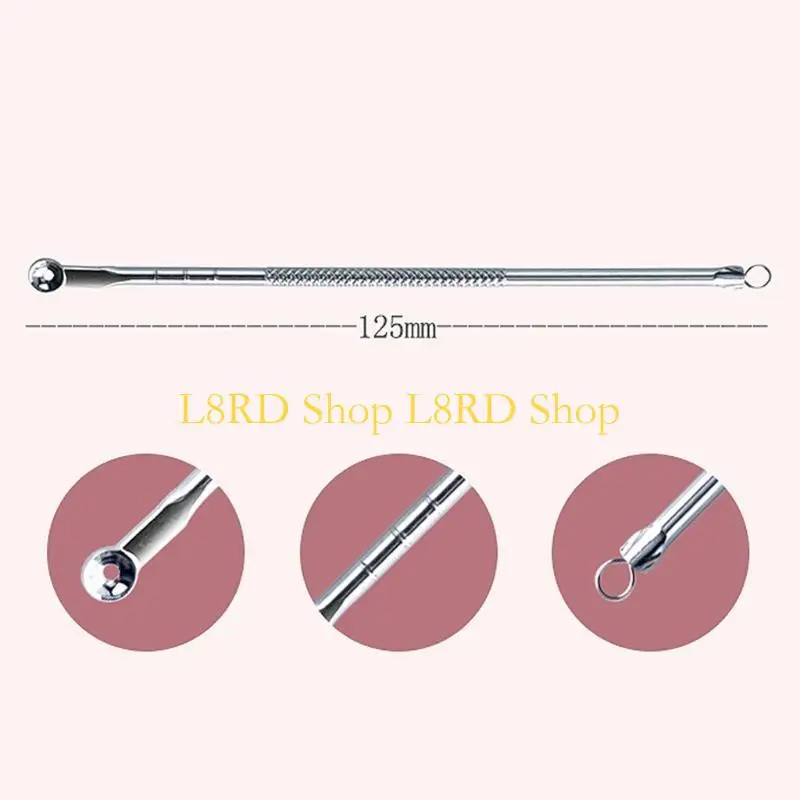 L8rd 4pcs aço inoxidável Remoção acne A agulhas