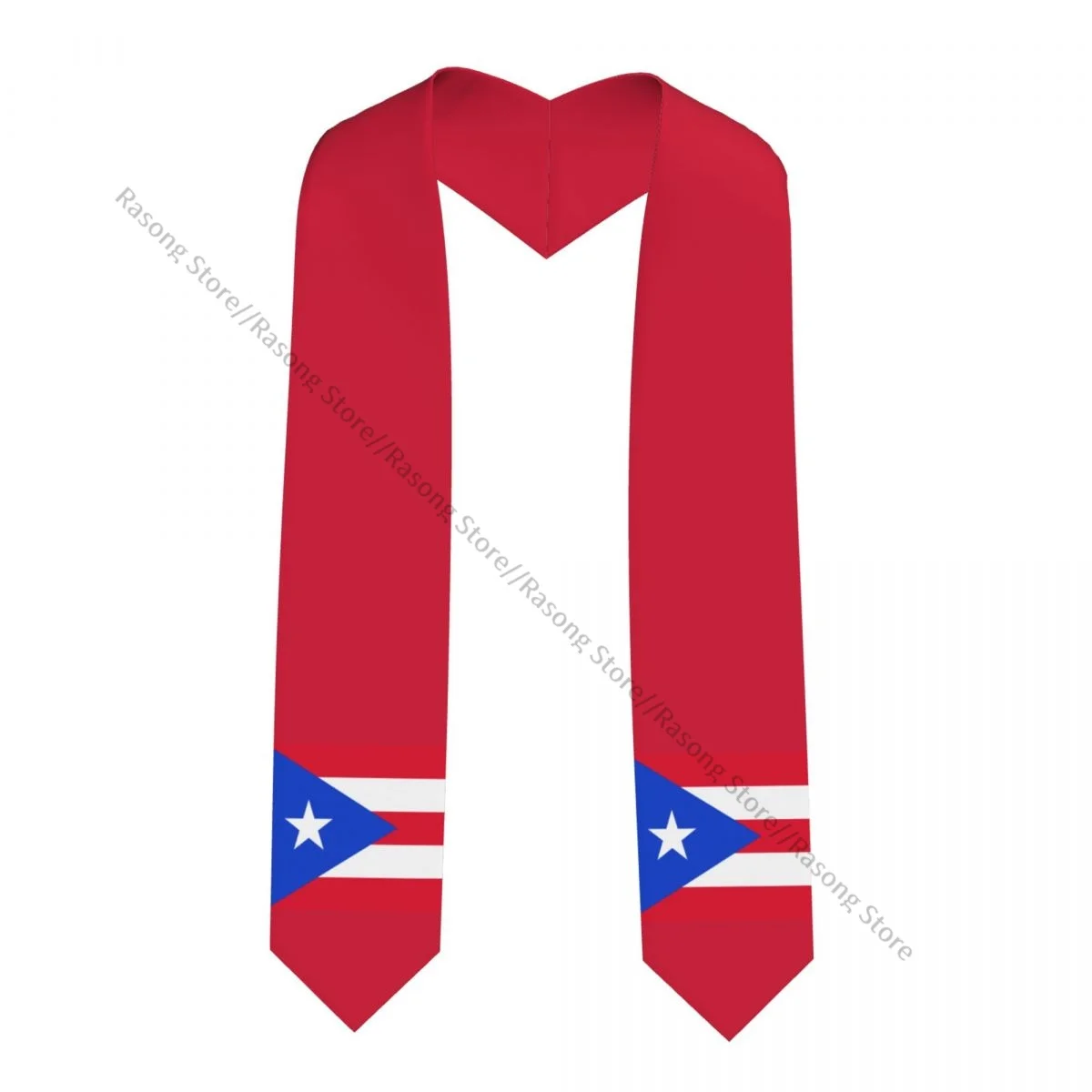 

Puerto Rico Flag Unisex Adult Graduation Stole Shawl for Academic Commencements Celebration Uniform