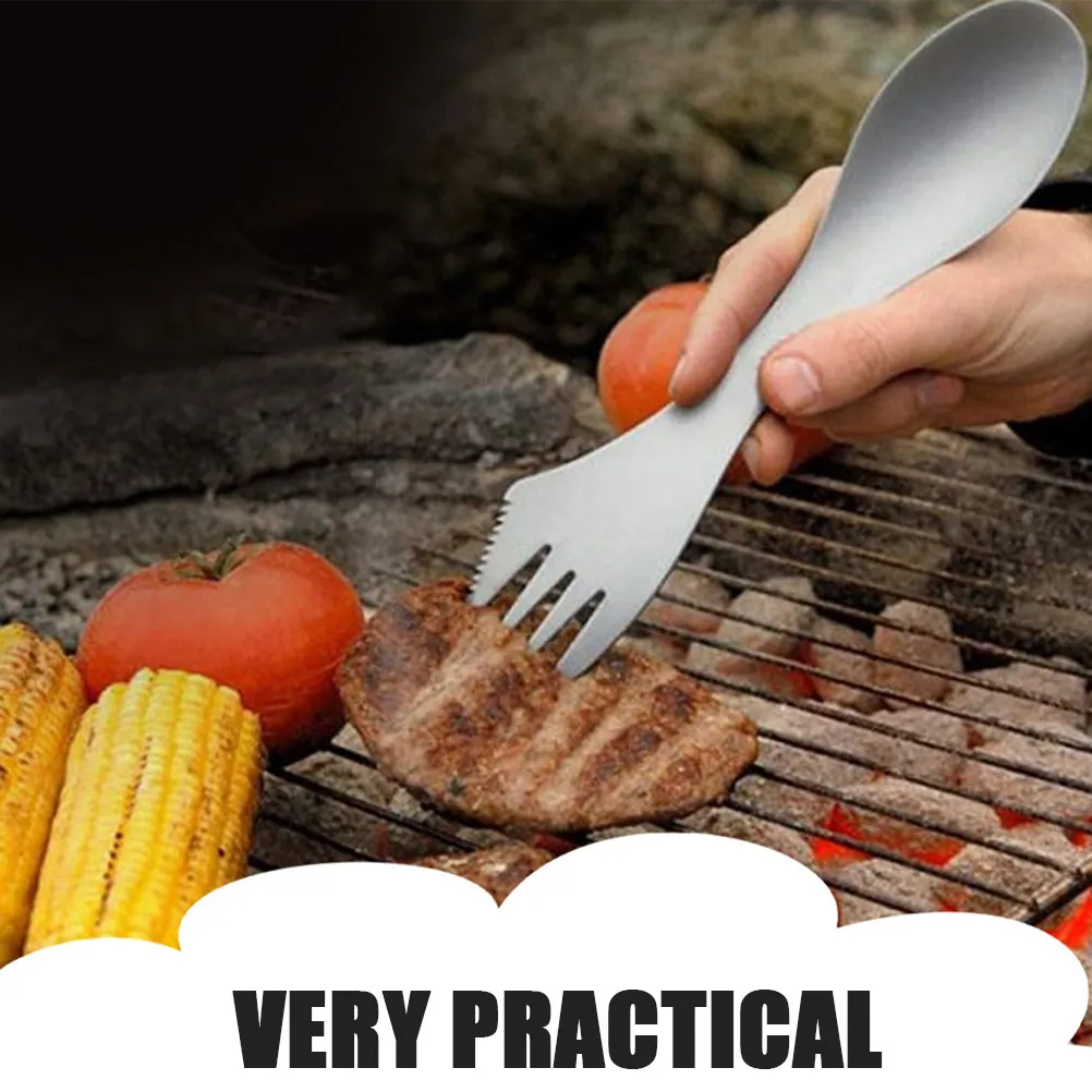 

Набор из 2 креативных универсальных ложек из нержавеющей стали для десертов, кофе, фруктов, портативный, серебристый, для кейтеринга