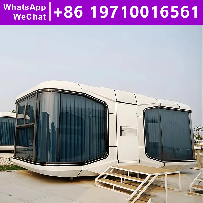 Prefabricated Container House Modular Home Galvanized Steel Frame Prefablicadas Houses Capsules to Live Space Capsule House Tiny