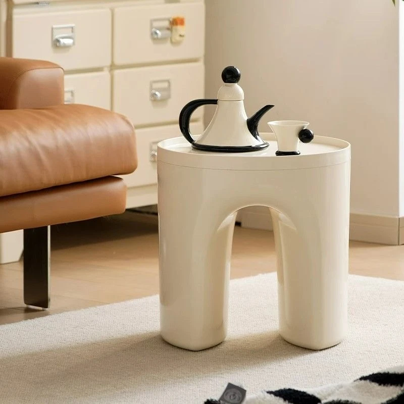 

Plastic Side table household strong durable modern simple round stool shoe changing stool small apartment low stool
