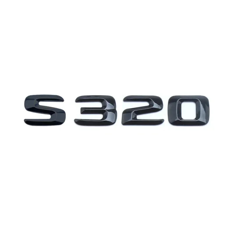 

Bright Black 3D Numbers S320 S350 S400 S450 S500 S600 4MATIC ABS Emblem for Mercedes W223 W222 Car Trunk Badge Logo Sticker