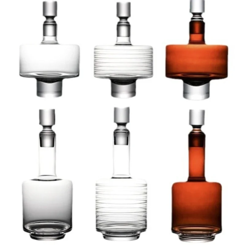 

Simple, high-end, high-end retro glass amber wine dispenser, stable, atmospheric texture, wine dispenser, whisky set