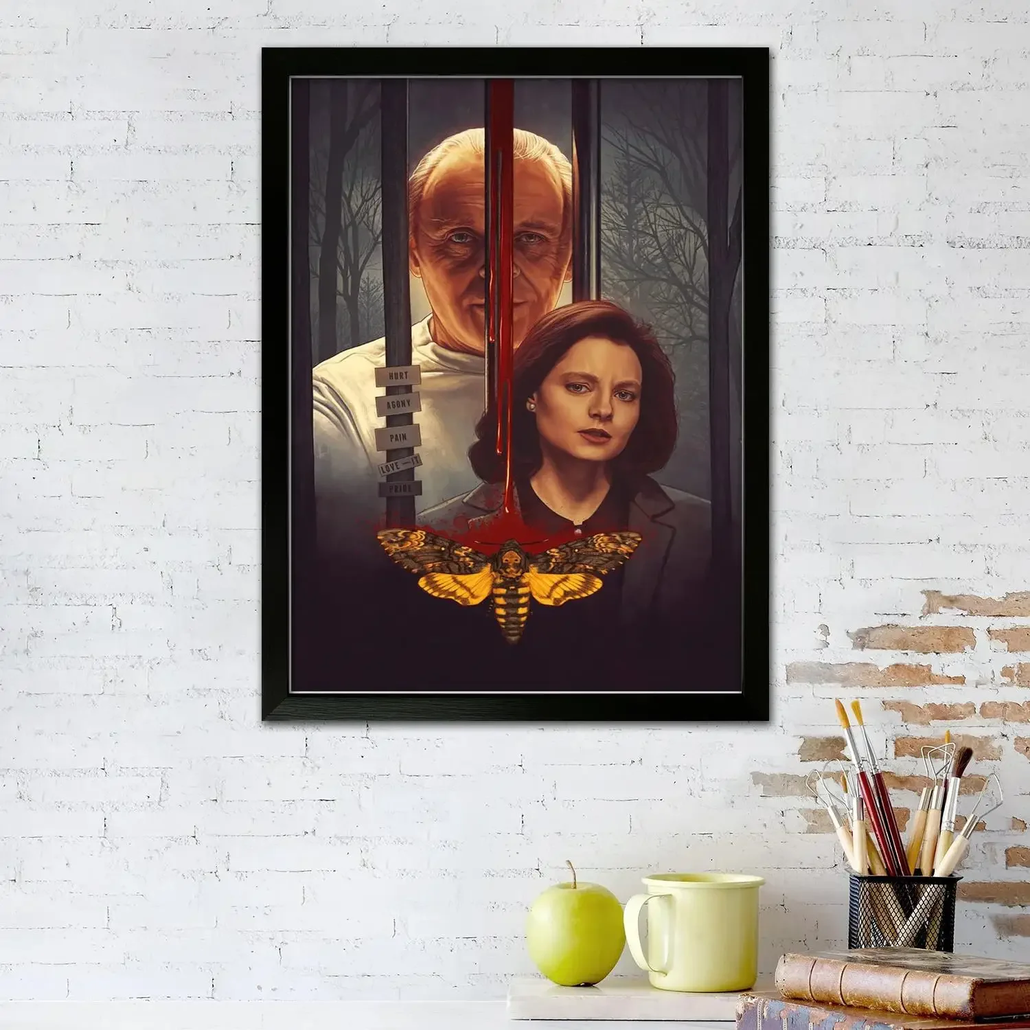 silence of the lambs Canvas Art Poster and Wall Art, Picture Print, Modern Family Bedroom Decor, Posters,Decorative painting