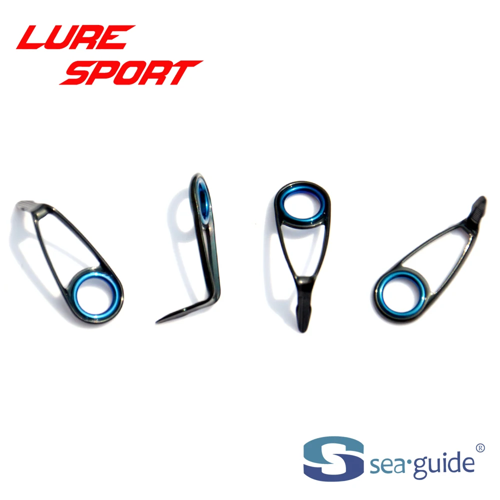 

4pcs Blue LS Ring Black Steel Frame Guide HBXOLLSG-4 HBXOMLSG-4 HBXOHLSG-4 Rod Building component Repair DIY Accessory SeaGuide