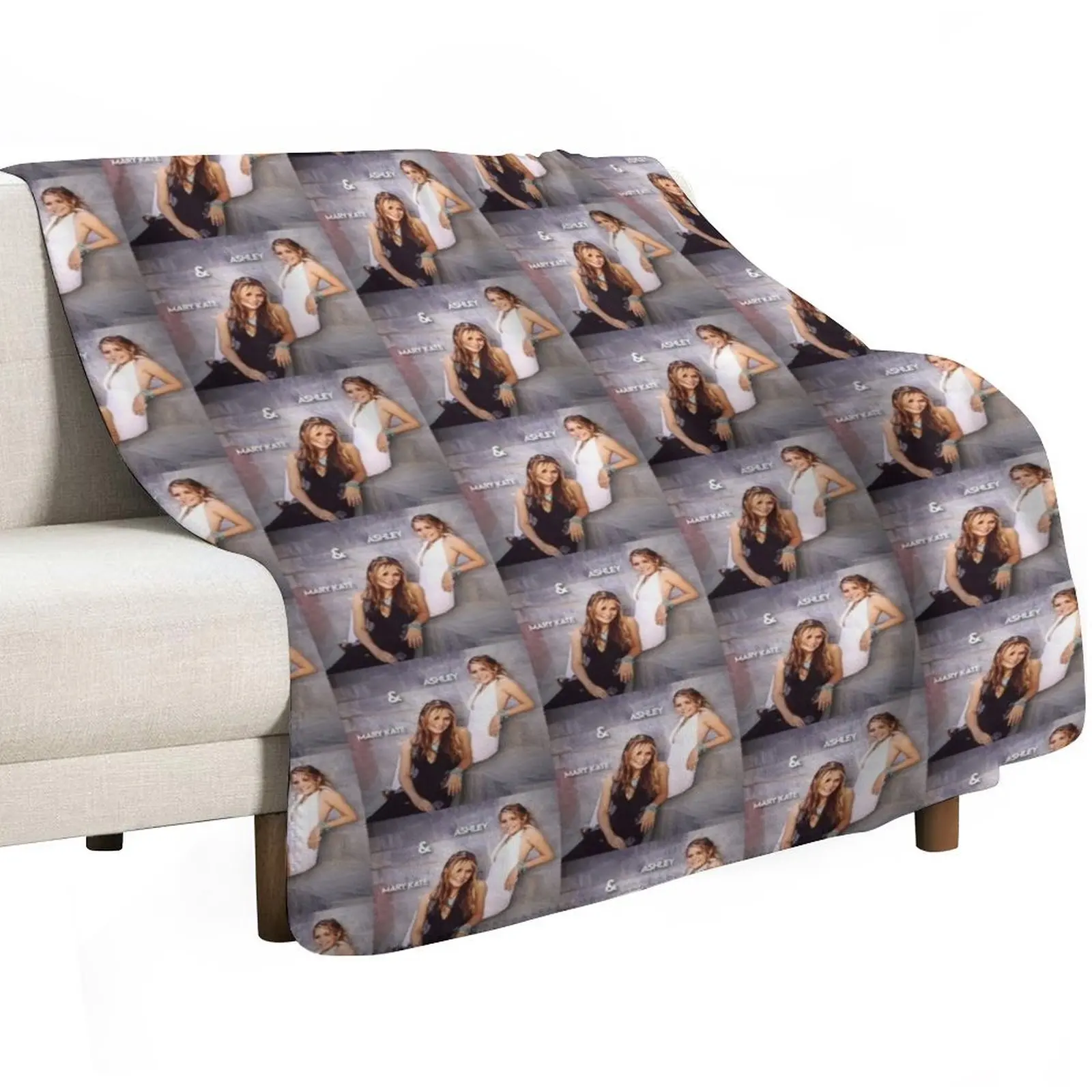 Mary Kate and Ashley olsen cute Throw Blanket heavy to sleep Thermal Shaggy Polar for winter blankets and throws Blankets