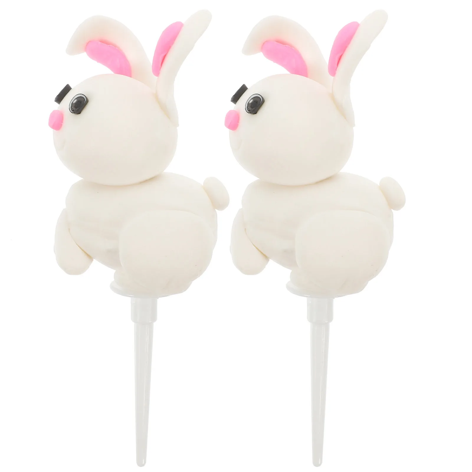 

2 Pcs Cake Decoration Dessert Ornament Cupcake Ornaments Toppers Birthday Decorations for