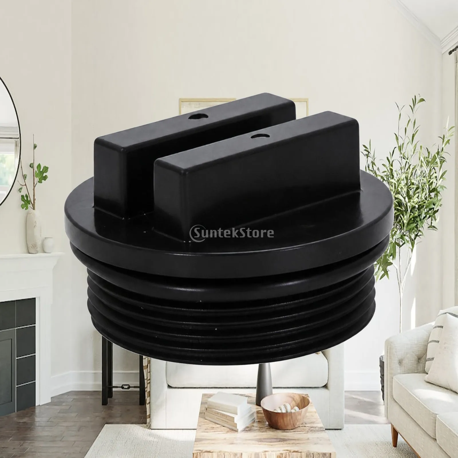1.5 Inch Threaded Pool Plug with Rubber O Ring Seal for Closing Return Line and Drain Openings in Winter