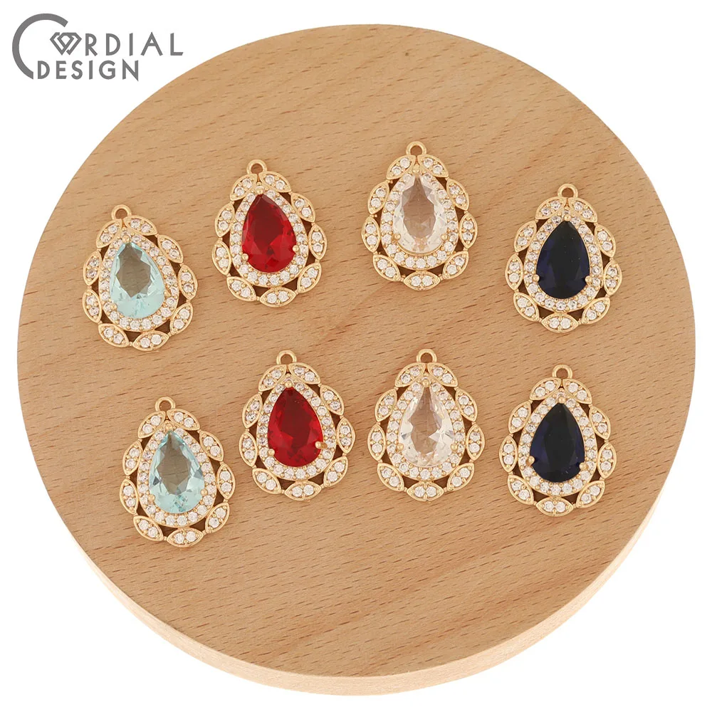 

Cordial Design 20Pcs 17*23MM Jewelry Accessories/Hand Made/Charms/Drop Shape/Earring Findings/DIY Necklace Parts/Crystal Pendant