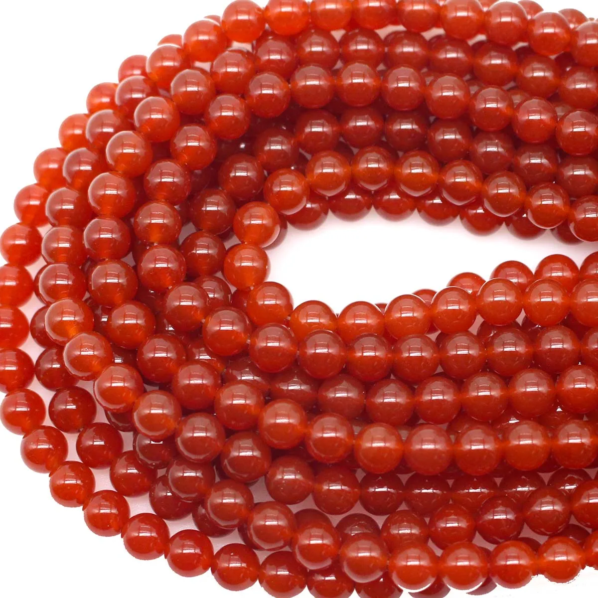 Gemstone Red Agates Beads Stone Round Loose Beads Spacer Beads Fro DIY Jewellry Making Necklace Accessories 4mm6mm8mm10mm12mm