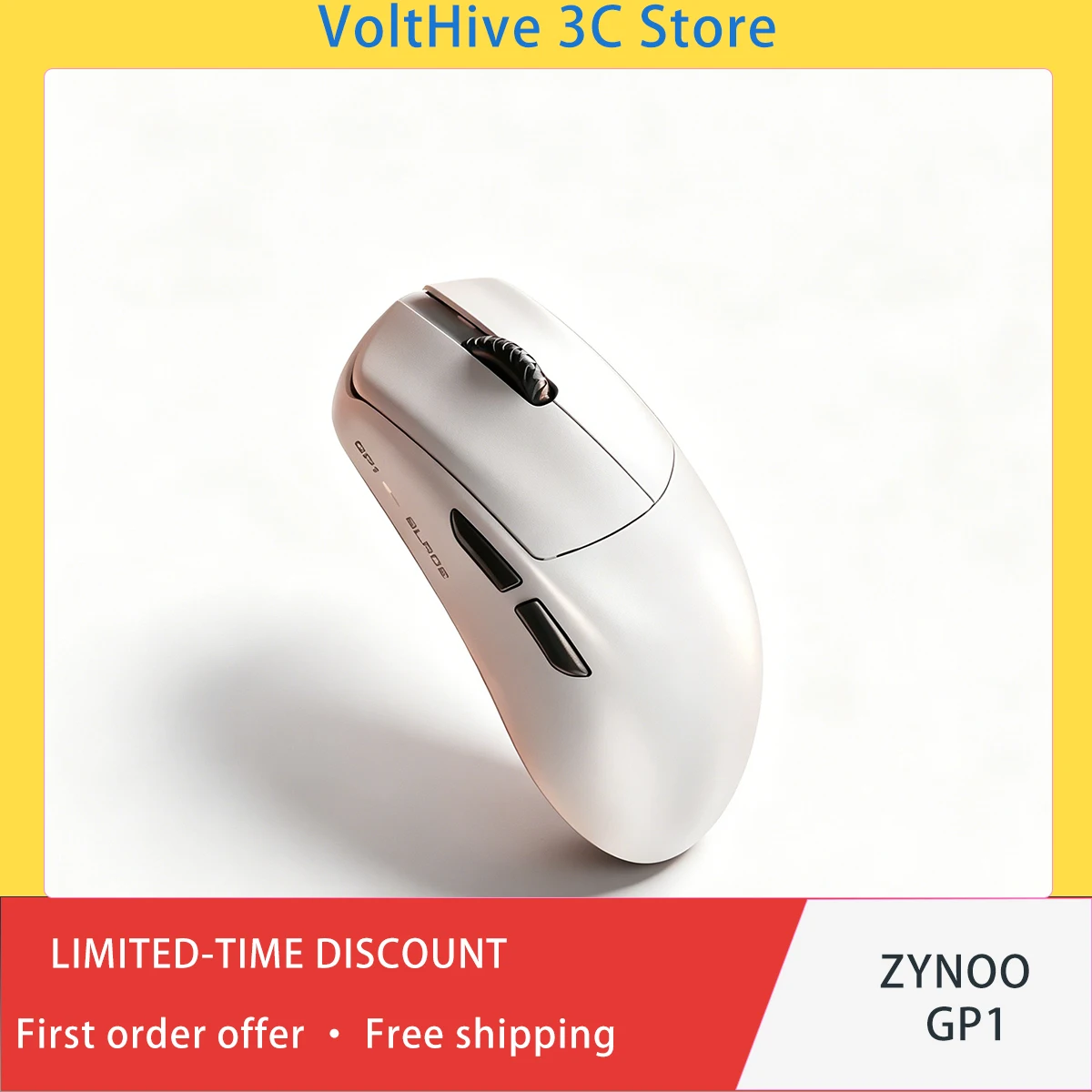 ZYNOO GP1 Hurricane Blade Wireless Gaming Mouse 47g Ultra‑Light 8K Polling PAW3955 Storm Sensor 130h Battery for E‑Sports Gamer