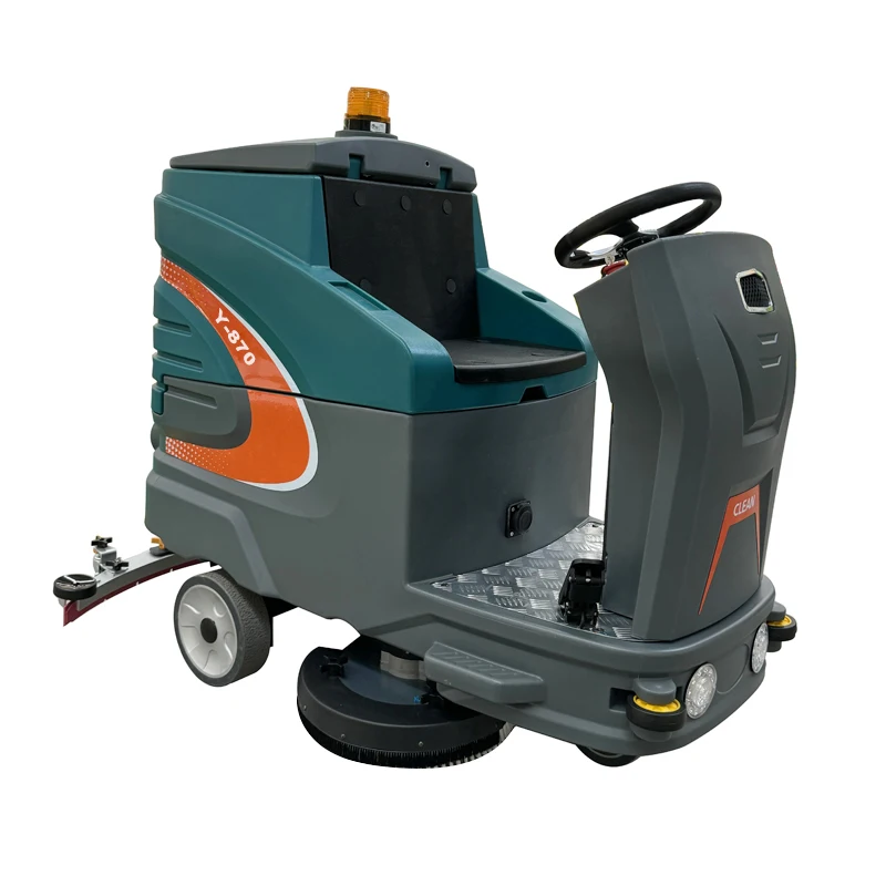 Electric Auto-Orbital Rotary Scrubber Floor Cleaning Machine Double Brush Plate for Epoxy Cement Marble Floors