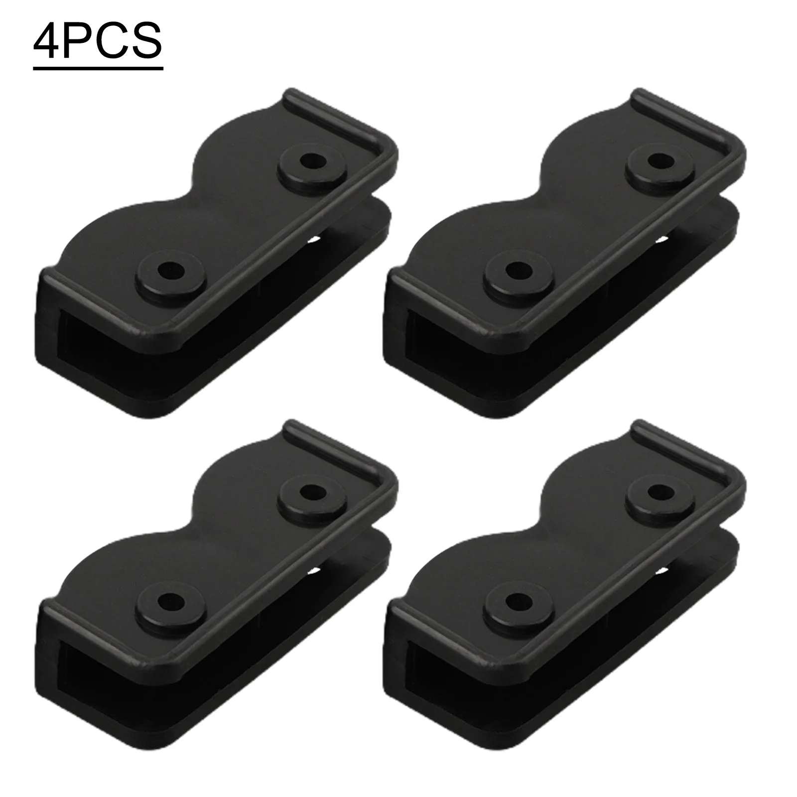 4pcs Plastic Tent  Replacement  Connector  Spare Support  Rectangular Bracket Black Garden Awning Connection Holder