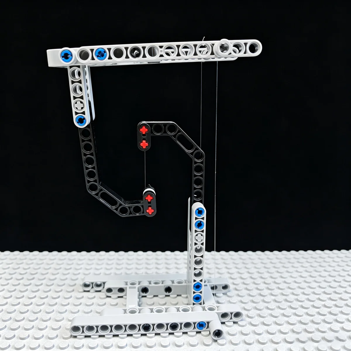 MOC Spannungsskulptur Bausteine Anti-Schwerkraft Unsichtbare Aufhängungskette Physik-Balance-Modell Ausstellungsständer Schreibtisch-Deko – Detail 6