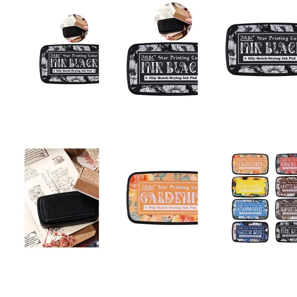 Quick Drying Waterproof Stamp Pad Craft Pad Vintage Color Oil Based Pad