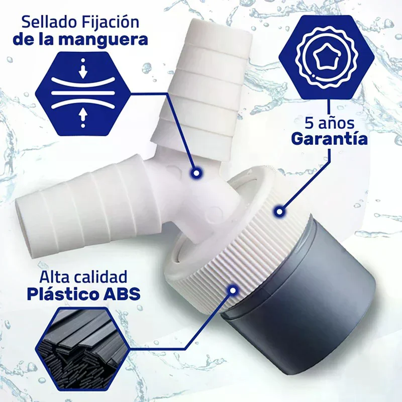 Washing Machine Drain Adapter Three-way Two-in-one Connector Converter Drain Extension Hose Connector Dishwasher