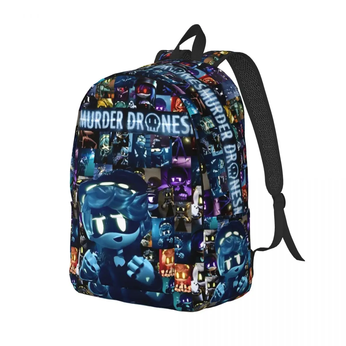 Murder Drones UZI Cartoon Cool Backpack Sports High School Business Serial Designation N Daypack Men Women College Canvas Bags