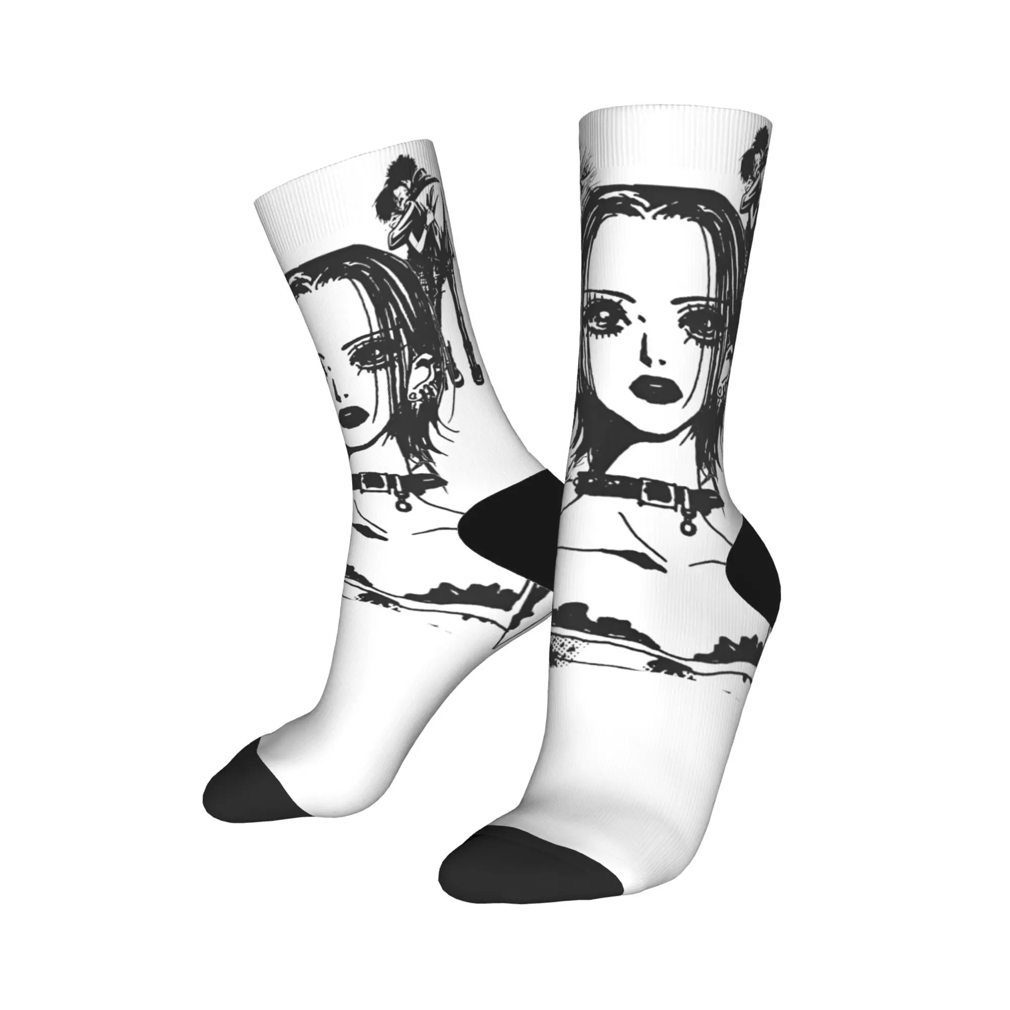 

Crazy Design Nana Osaki Anime Basketball Socks Polyester Crew Socks for Unisex Sweat Absorbing