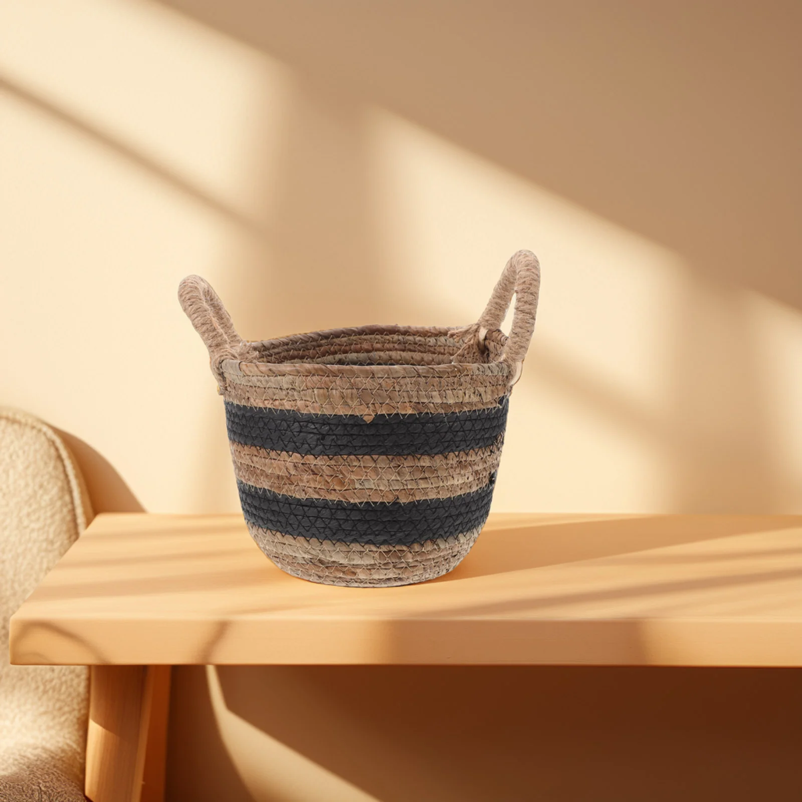 

Rattan Storage Basket Large Capacity Handwoven Natural Material Seagrass Baskets Laundry Hamper Toys Living Room Bedroom