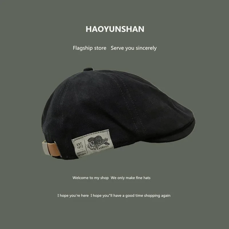 Cotton Peaky Blinders Caps For Men Hats Berets British Western Style Ivy Cap Classic Winter Woman Vintage Linen Beret - view 2